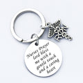 A Nurse's Prayer Stainless Steel Keychain