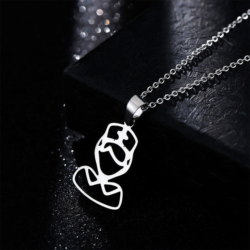 The Cute Doctor Stainless Steel Necklace (With Options)