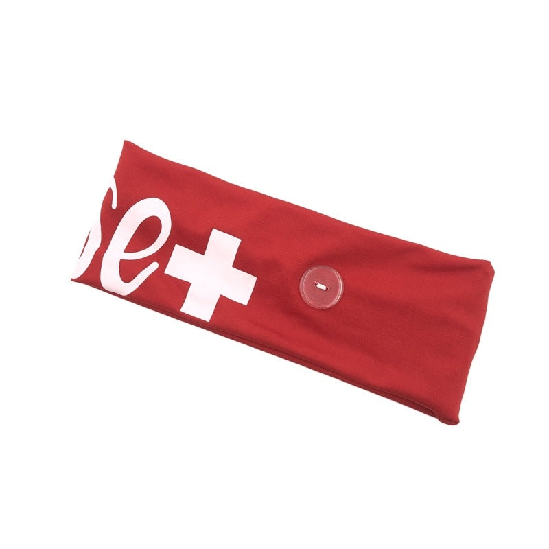 Stretch Silk "Nurse" Mask-Holding Hair Band