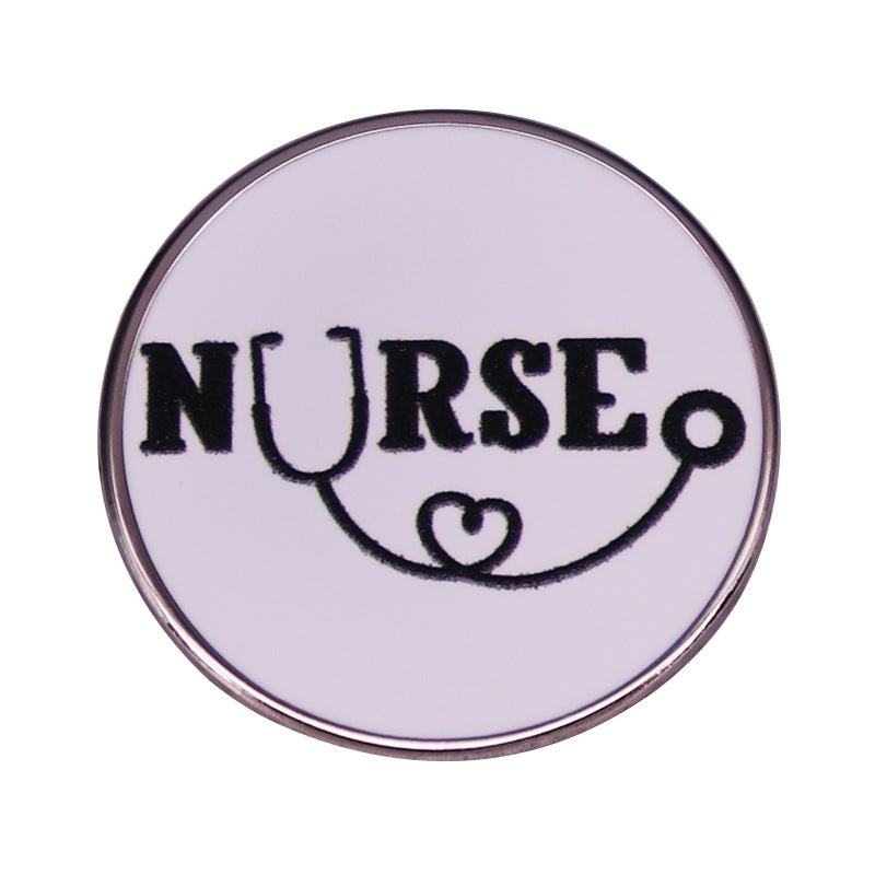 Nurse And Stethoscope Brooch Funny Doctor Nurse