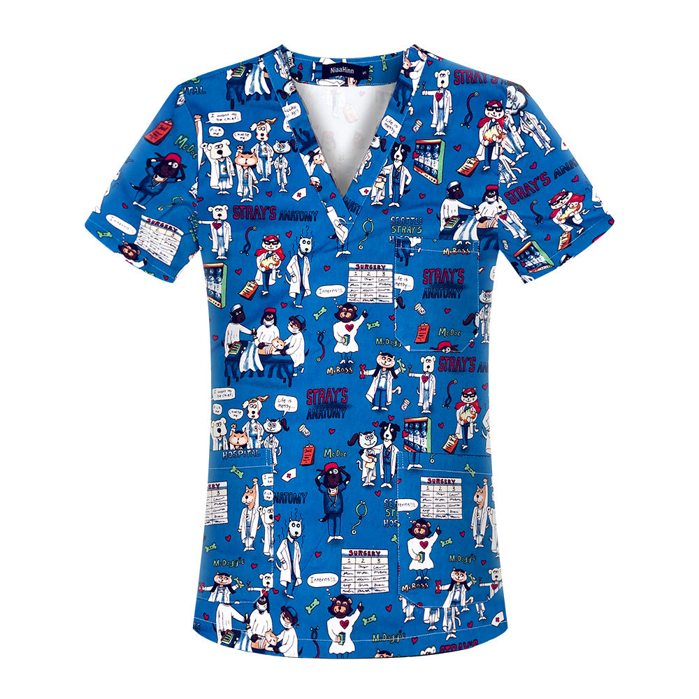 The Cartoon Scrub Top