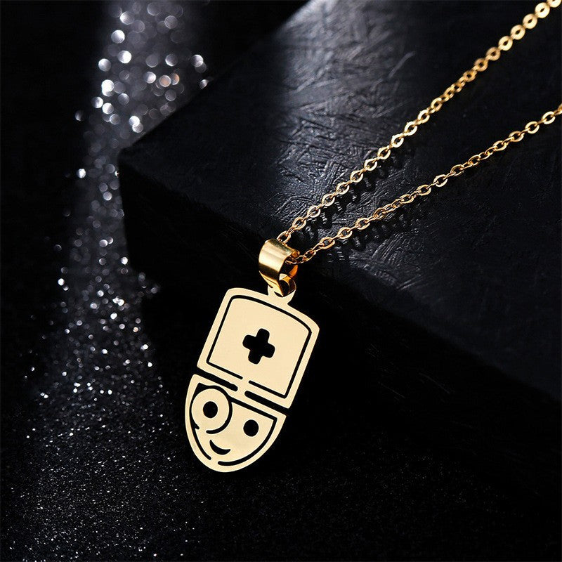 The Cute Doctor Stainless Steel Necklace (With Options)