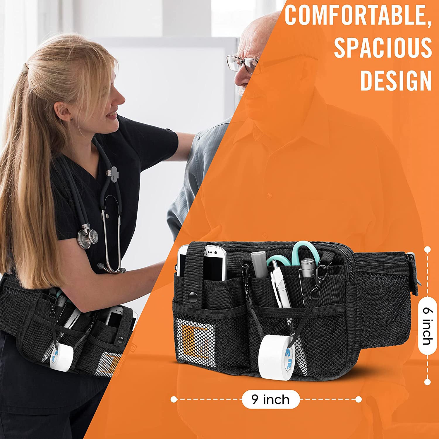 Nurse Tool Storage Waist Bag, Nurse Toolkit, Medical Staff Work