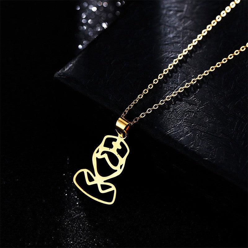 The Cute Doctor Stainless Steel Necklace (With Options)