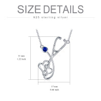 925 Sterling Silver Stethoscope Nurse Necklace
