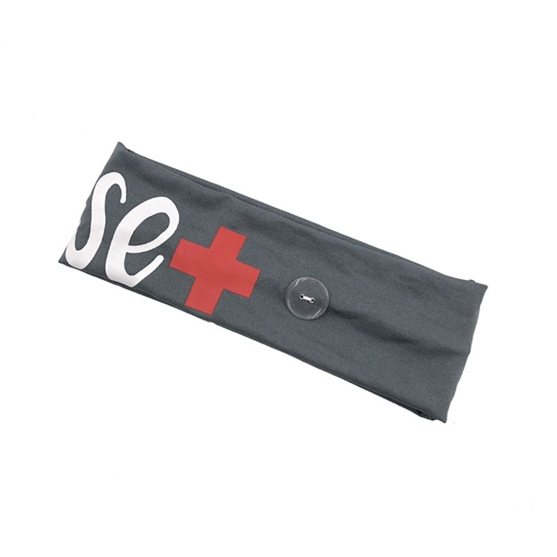 Stretch Silk "Nurse" Mask-Holding Hair Band